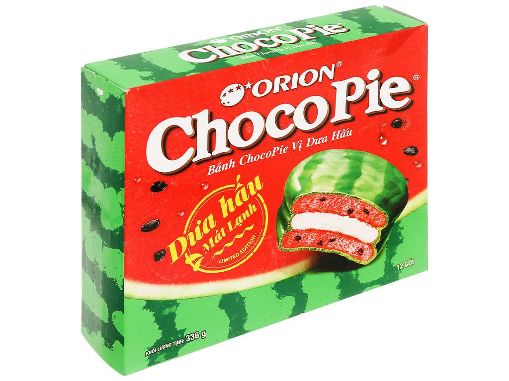 Choco-pie with watermelon flavor 336g (12 pieces)